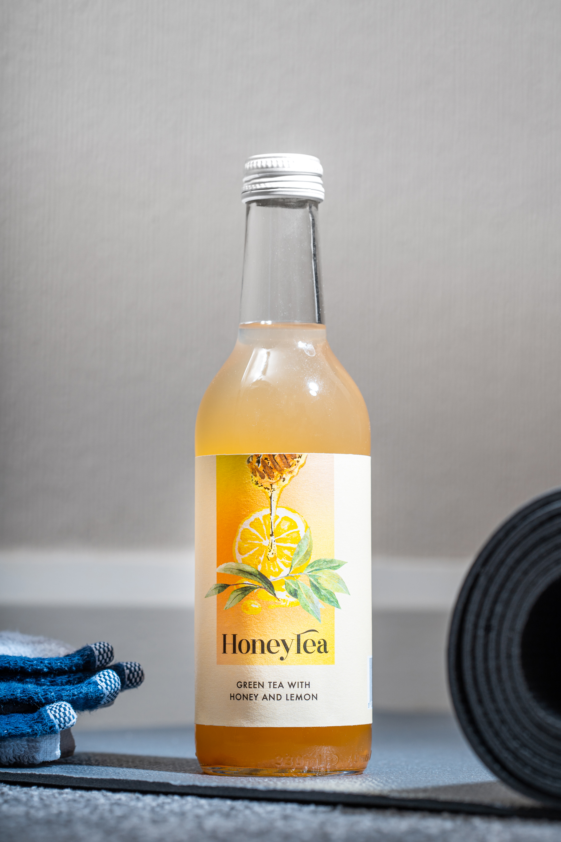 HoneyTea - Green Tea with Honey and Lemon - Bottle